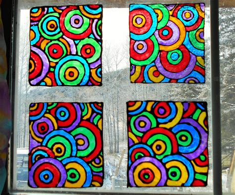 Stained Glass Window Cling Suncatcher Panel Paintings For Etsy Canada