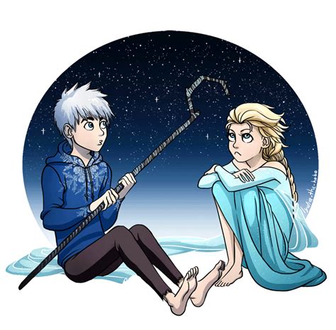 Jack Frost And Elsa  By Lydia The Hobo On Deviantart