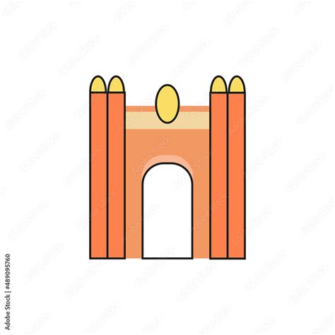 cartoon arch icon architecture vector graphics stock vector adobe stock