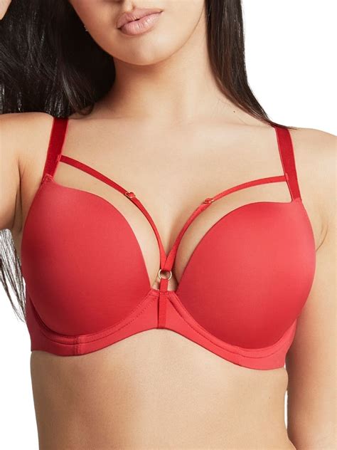 Panache Faith Amour Moulded Plunge Bra Red Braforme