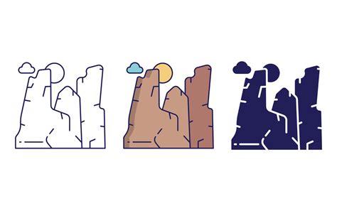 Canyon vector icon 21324302 Vector Art at Vecteezy