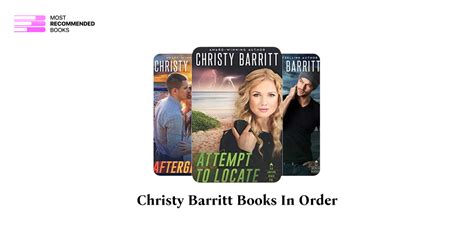 Christy Barritt Books In Order 143 Book Series