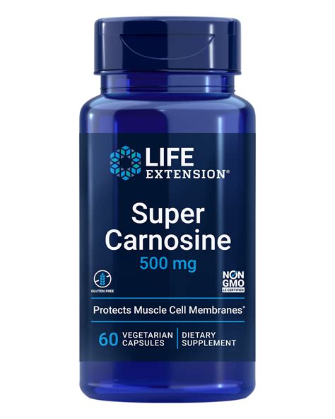 Buy Life Extension Super Carnosine 500mg For Muscle Recovery L Carnosine Supplement With