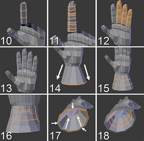 Adding The Fingers And Wrist Learning Blender A Hands On Guide To