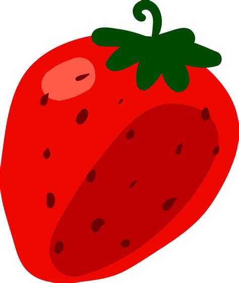 Flat Strawberry Illustration Vector On White Background 13470231