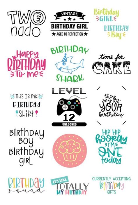 Free Birthday SVG Files - The Kingston Home