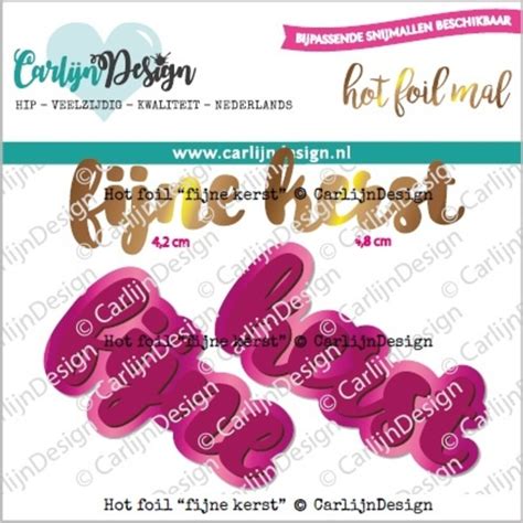 Hot Foil Fijne Kerst CDHF 0043 Craftlines B V