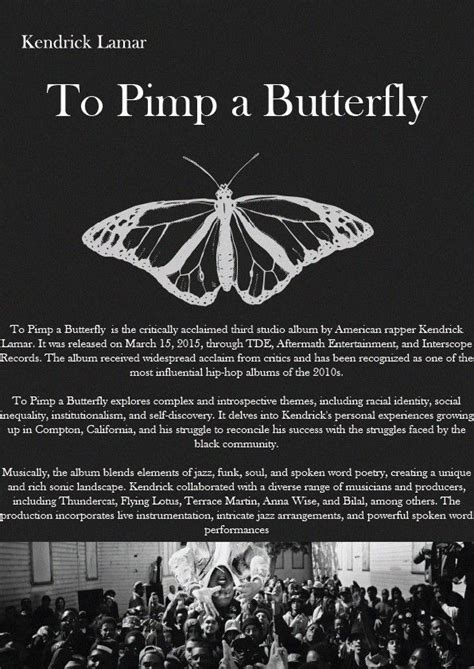 To Pimp A Butterfly poster | To pimp a butterfly, Music poster ...