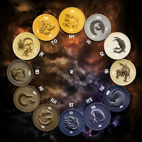 Premium AI Image Zodiac Signs In A Circle With The Names Of The