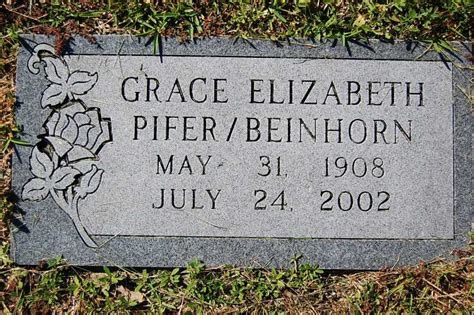 Grace Elizabeth Pifer Beinhorn Homenaje De Find A Grave