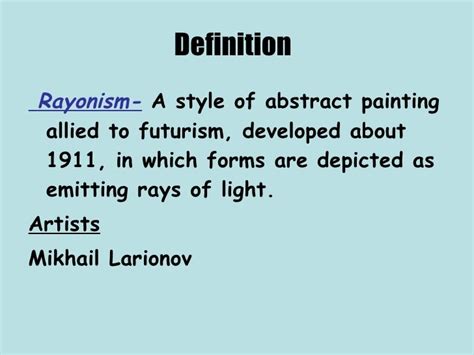 Rayonism