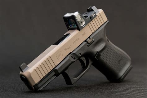 Glock 19 Gen5 FDE Slide W Trijicon RMR 6 MOA Dual Illumination NRC