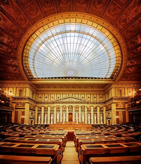 Parlament Wien Historischer Bundesrats Saal Montage Aus 3 Aufnahmen