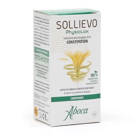 Aboca Sollievo Physiolax comprimés Traitement de la constipation