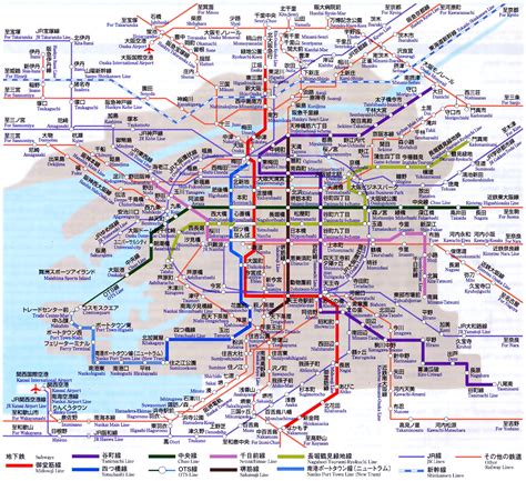 Osaka Map - ToursMaps.com