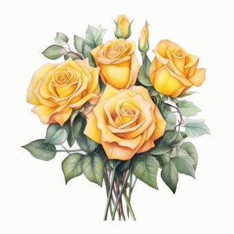 Yellow Rose Rose Watercolor Png Clipart Royalty Free Svg Png