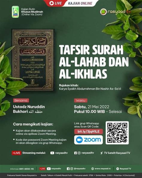 Jadwal Kajian Online Sabtu Mei Jadwal Kajian Sunnah