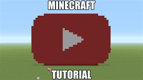 Minecraft Pixel Art Tutorial Youtube Logo Youtube