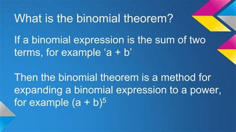 Presentation Binomial Theorem Ppt