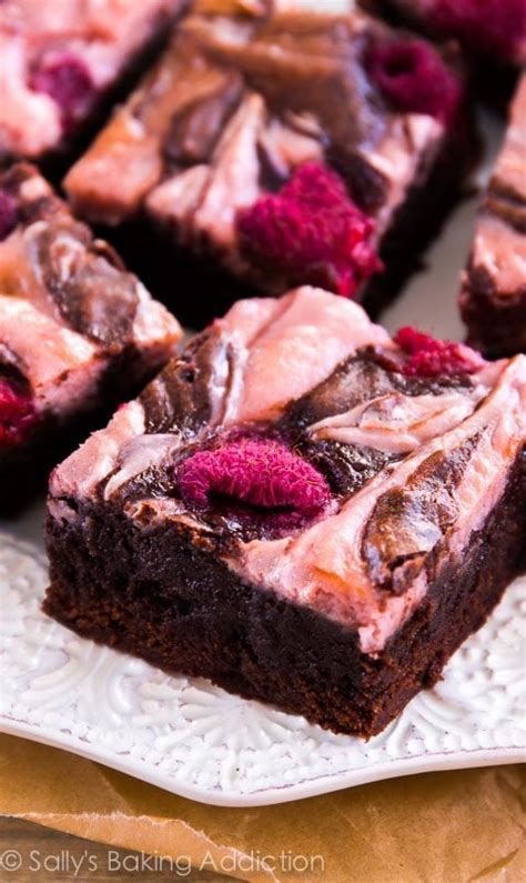 Raspberry Cheesecake Brownies Sally S Baking Addiction