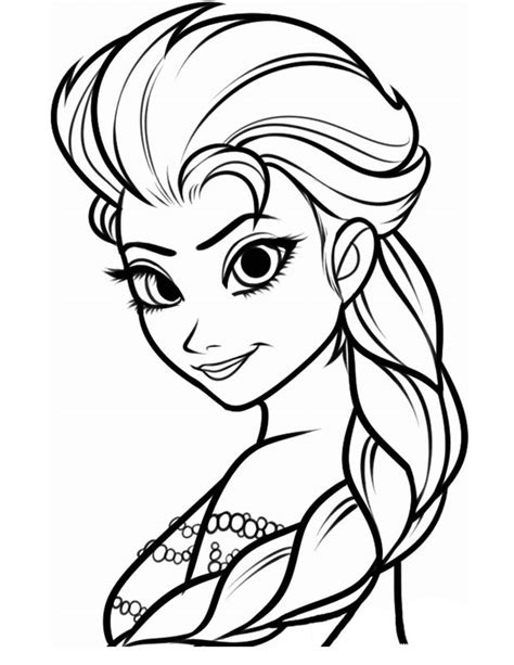 Top Elsa Coloriage Imprimer