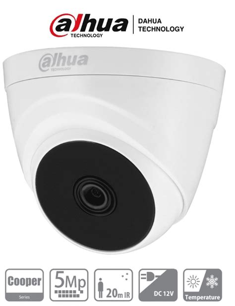 CAMARA DAHUA DH HAC T1A51N HDCVI DOMO 5MP IR20 GAR 6 MESES