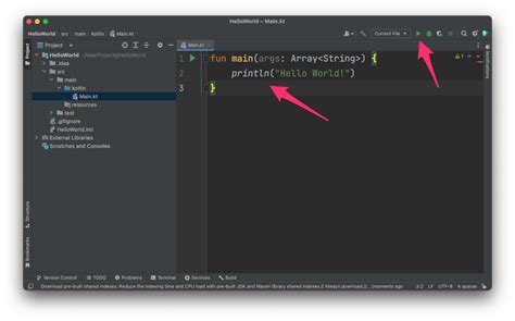 Kotlin Intellij Idea Hello World