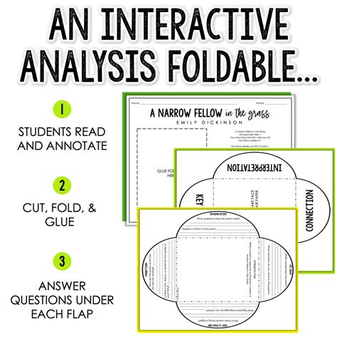 A Narrow Fellow In The Grass By Emily Dickinson Interactive Poetry Activity