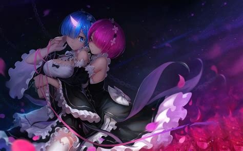 Hd Wallpaper Of Ram And Rem From Rezero Starting Life In Another World By 烏龜ex