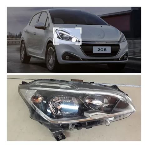 Farol Direito Peugeot 208 C Led 2015 2018 Original Parcelamento Sem