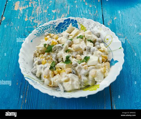 Salatka Jarzynowa Traditional Polish Vegetable Salad Stock Photo Alamy