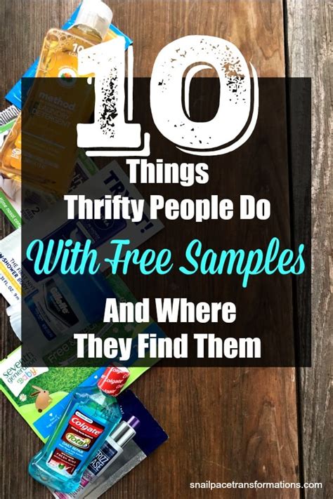 Things Thrifty People Do With Free Samples And Where They Find Them