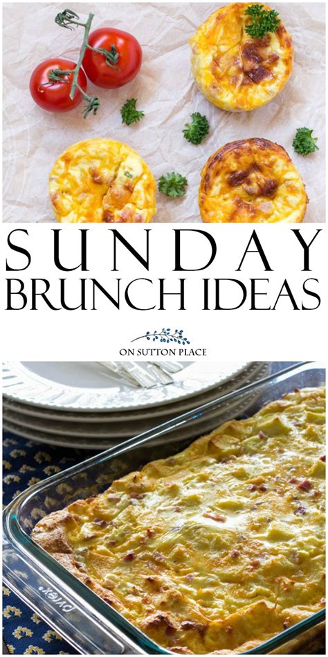 Easy Sunday Brunch Ideas & Inspiration - On Sutton Place