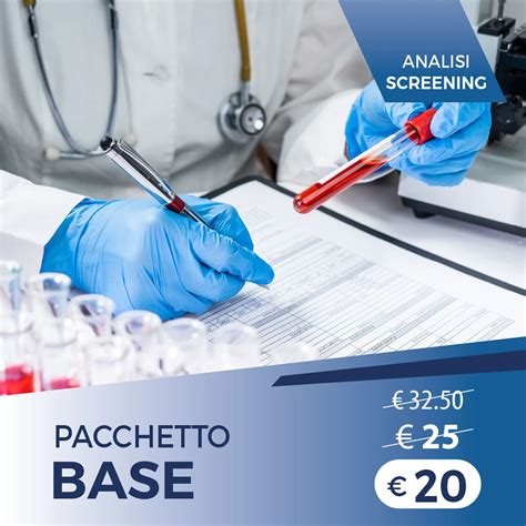 Pacchetto Analisi Screening Base Pacchetti Salute Marilab