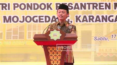 Peresmian Gedung Pmk Dan Gedung Asrama Santri Ponpes Mta Karanganyar