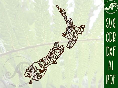 New Zealand Design Svg Laser Cut File Wall Decor Kiwiana Etsy