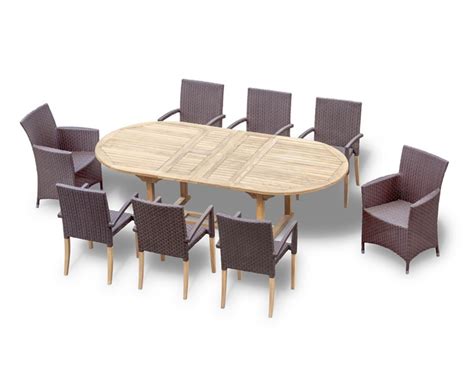 Brompton Extending M Table St Tropez Riviera Armchairs