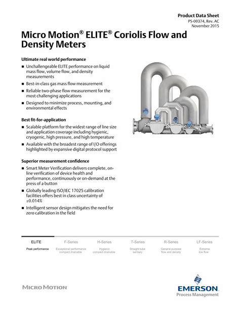 PDF ELITE Coriolis Flow And Density Meters Media Resources Micro