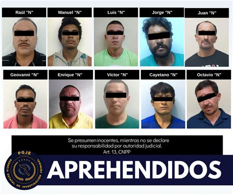 DPDM NOTICIAS APREHENDE PGJE A 10 PERSONAS EN BCS