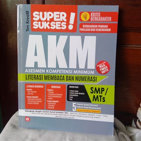 Jual Super Sukses Akm Asesmen Kompetensi Minimum Literasi Membaca