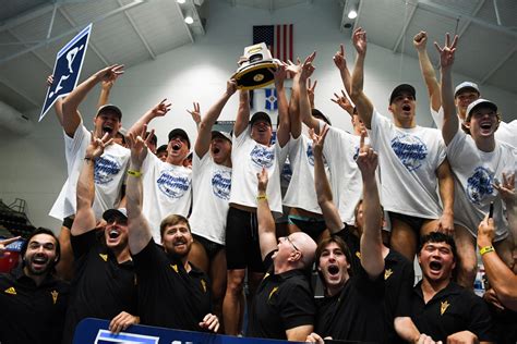 ASU men's swim and dive wins first NCAA title in team history | ASU News