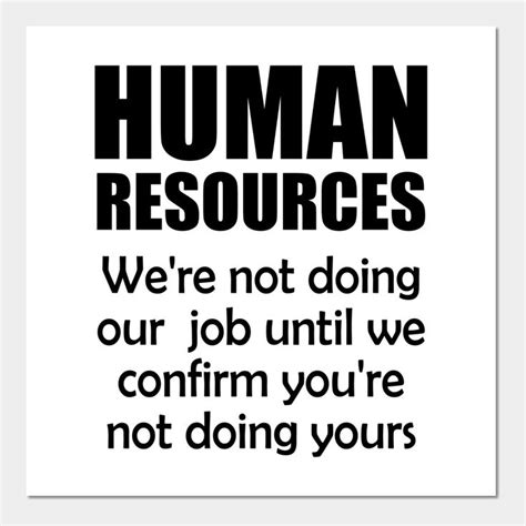 Funny Human Resources Wall Art Print