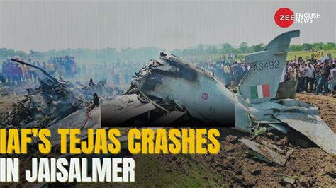 Breaking News IAFs Tejas Aircraft Crashes In Jaisalmer Pilot Safe