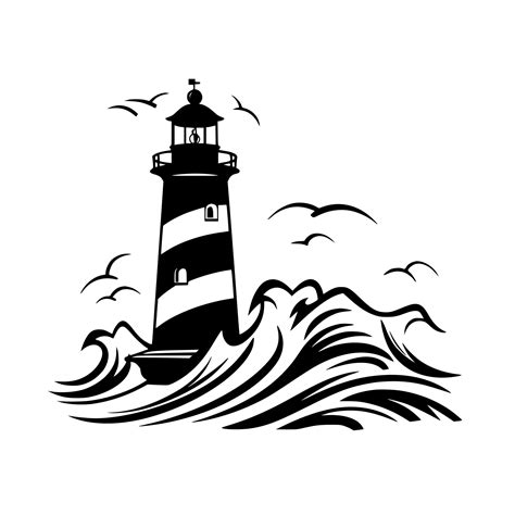 Standing Strong Lighthouse Svg Png Dxf File For Cricut Silhouette