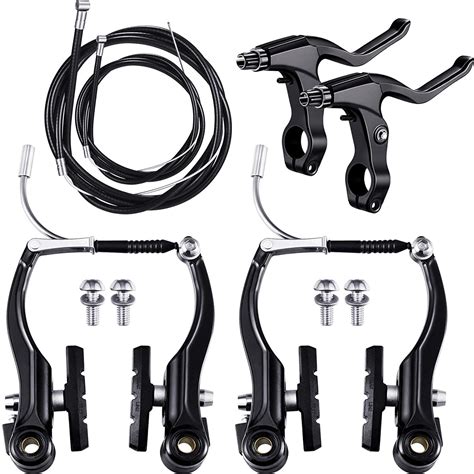 Sdotxa Front Rear Fixie Bike Brake Kit Road Bike Cruiser Brake Set Bike Caliper Brake Kit Side