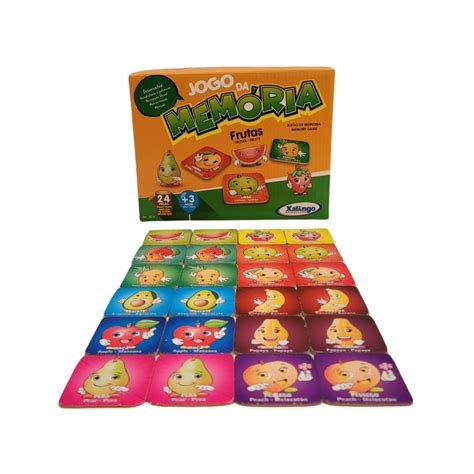 Jogo Da Memória Educativo Frutas Xalingo Ifcat ToyStore