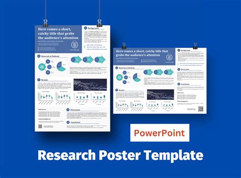 Academic Poster Template Powerpoint to Present Your Research Ideal for ...