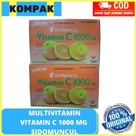 Jual Vitamin C Sidomuncul Mg Rasa Jeruk Shopee Indonesia