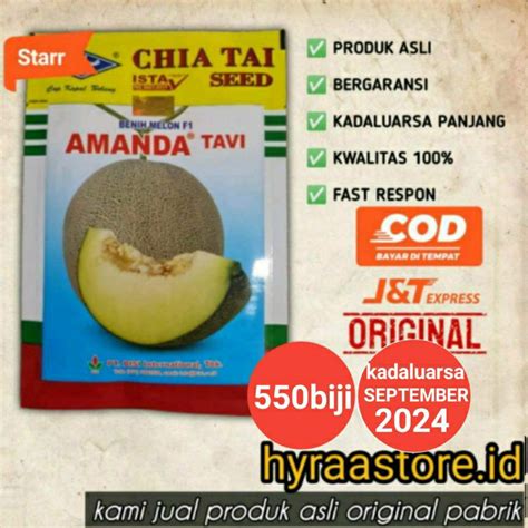 Jual Benih Melon Amanda Tavi 550 Biji Kadaluarsa 2024 Shopee Indonesia