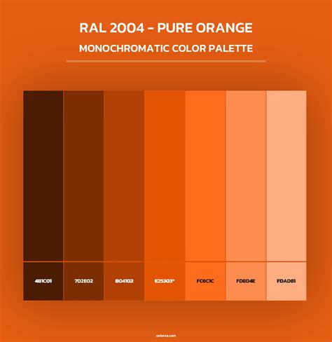 pure orange color code